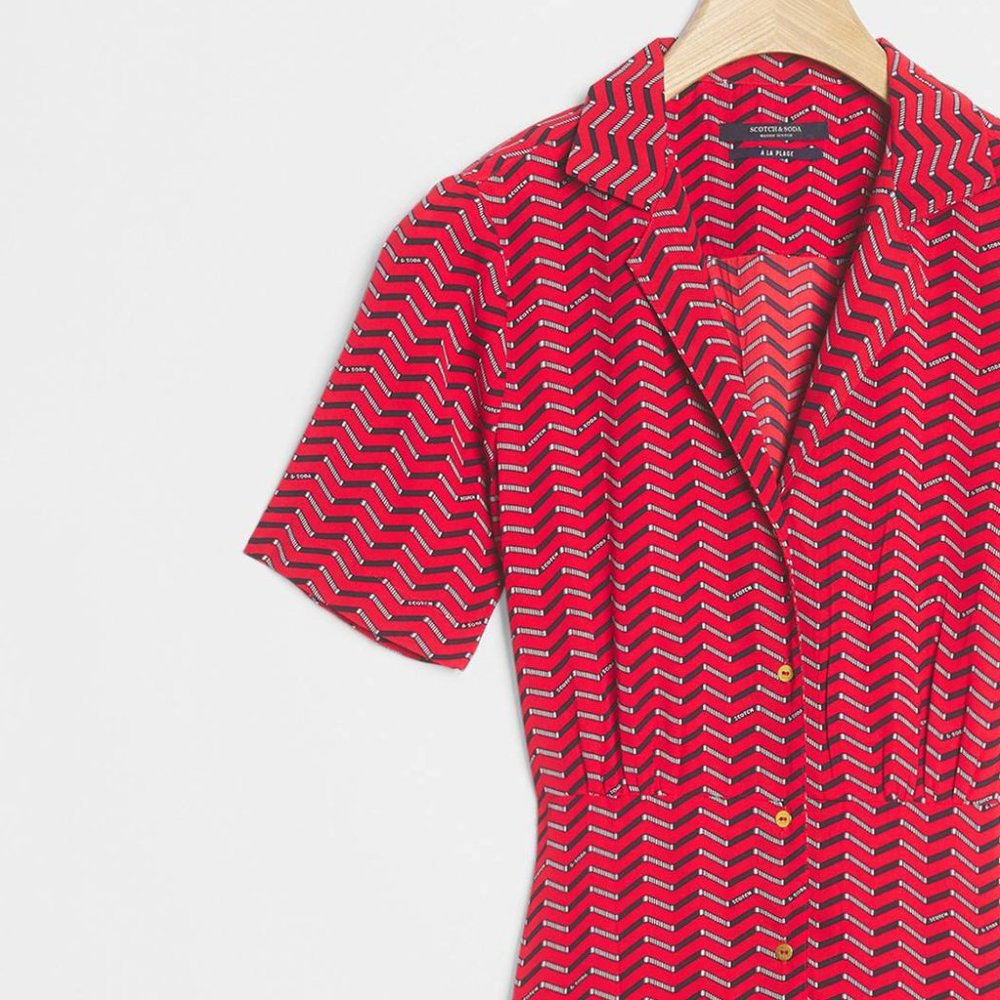 HTF Anthro Scotch & Soda Didi Mini Shirtdress - Picture 4 of 7